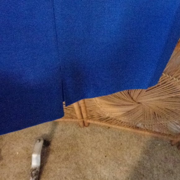 NWT Ming Wang Royal Blue Travel Career Casual Ankle Flat Front Pants XL New - Picture 3 of 13